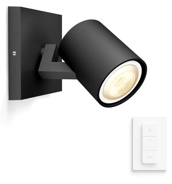 PHILIPS RUNNER HUE STENSKA SVETILKA ČRNA 1X4,2W 2200-6500K + DALJINSKI UPRAVLJALNIK 8720169320710