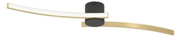 STROPNA SVETILKA 1xLED 12W, ČRNA/MEDENINA/BELA AIETA 901215