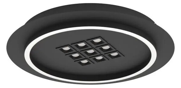 STROPNA SVETILKA 1xLED 26W, Z DALJINSKIM UPRAVLJALNIKOM, ČRNE BARVE 901191