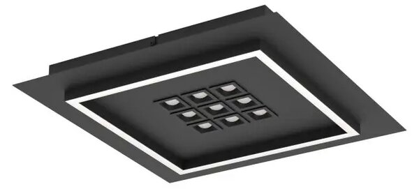 STROPNA SVETILKA 1xLED 26W, Z DALJINSKIM UPRAVLJALNIKOM, ČRNE BARVE 901192