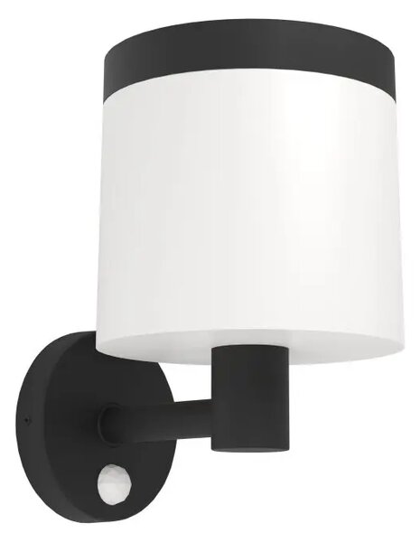ZUNANJA SONČNA STENSKA SVETILKA 1xLED 7,5W, SENZOR, ČRNO/BELA 901076