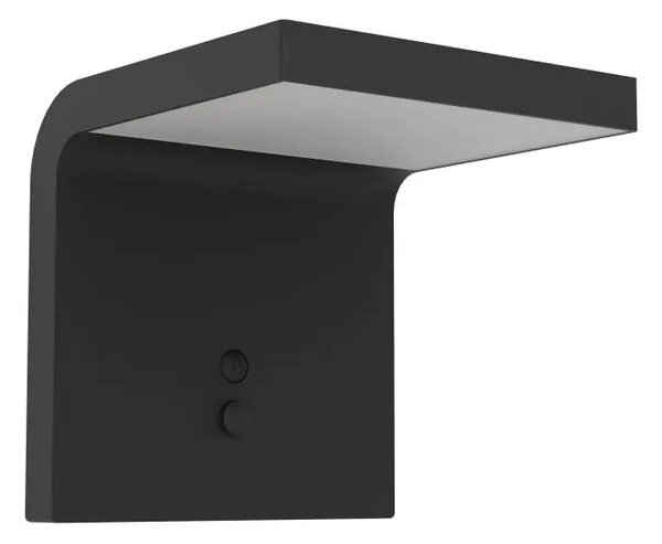 ZUNANJA SONČNA STENSKA SVETILKA 1xLED 6W, SENZOR, ČRNO/BELA SPIANTE 901082