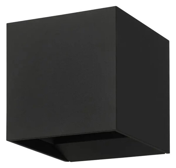 ZUNANJA STENSKA SVETILKA 2xLED 2X2,8W, 100X100 KOCKA ČRNA CALPINO 3 901064