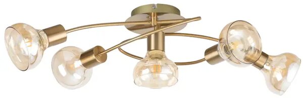STROPNA SVETILKA HOLLY E14 5X MAX 40/ANTIČNO ZLATO/IP20 RA5552