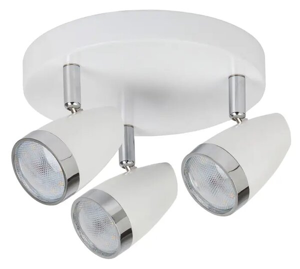 LED REFLEKTOR KAREN 3X 4/BELA/IP20/840lm RA6668