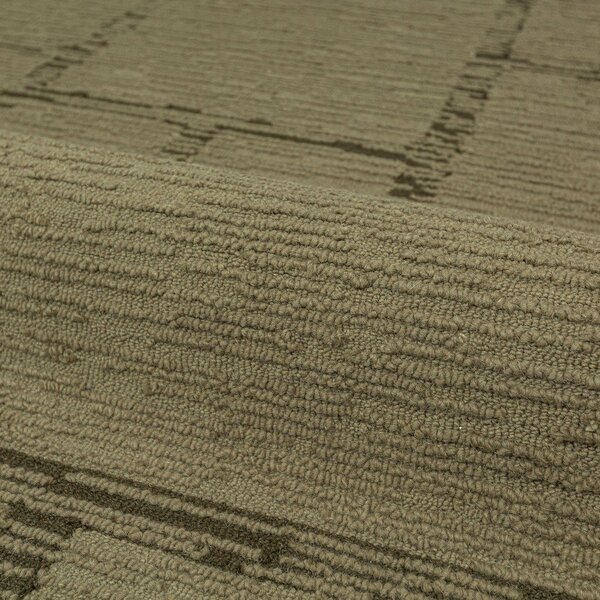 Zelen ročno tkan volnen tekač 80x230 cm Harris Modula Wool – Flair Rugs