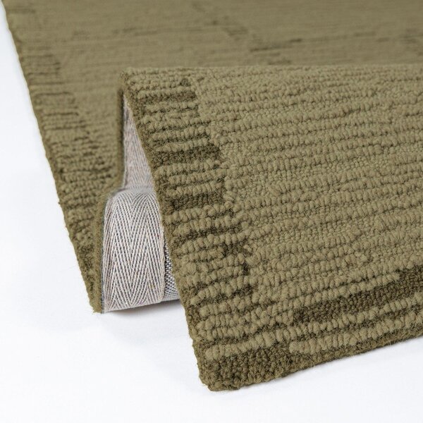 Zelen ročno tkan volnen tekač 80x230 cm Harris Modula Wool – Flair Rugs