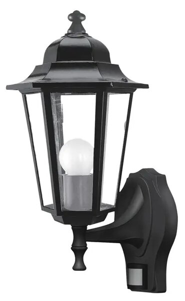 VELENCE ZUNANJA STENSKA SVETILKA E27 1X MAX 60/ ČRNA/ IP43 RA8217