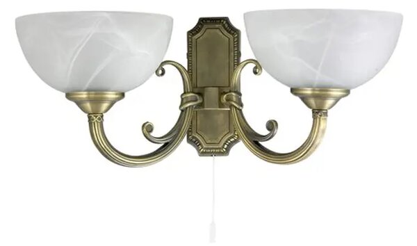 STENSKA SVETILKA MARLENE E14 2X MAX 40/BRONZ/IP20 RA8542