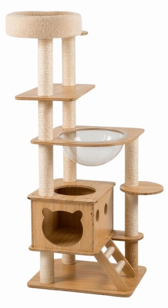 Mačje drevo praskalnik HAPPY CAT 147x40x40 cm, bež