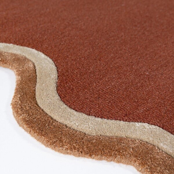 Ročno tkana preproga iz mešanice volne v barvi terakote 120x170 cm Rivo Wool – Flair Rugs