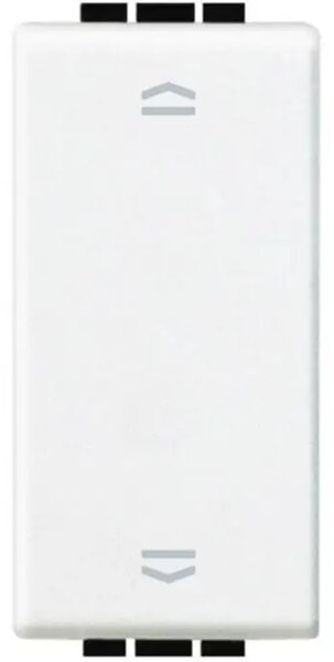 DVOSTRUKO STIKALO LIVING LIGHT 1P/16A/250V 1M BELA N4027N
