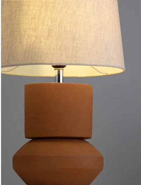 IZUMI TERRACOTTA KERAMIČNA BEŽ NAMIZNA SVETILKA LED E27 12 W 100–240 V IP20 Žarnica NL9001060