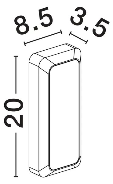 STENSKA SVETILKA APPIA RJAVA LED 5 W 220-240 NL9030600