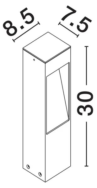 TALNA SVETILKA MADDI RJAVA \r\nLED 7 W 220–240 V 253 lm \r\n3000 K IP65\r\n NL9030904