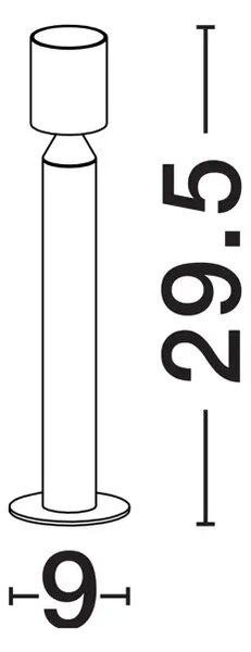 ROYAL TALNA SVETILKA ČRNA \r\nLED 6 W 220–240 V 277 lm \r\n3000K NL9186709