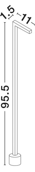 TALNA SVETILKA PIPE RJAVA \r\nLED 5 W 220–240 V 188 lm \r\n3000K IP65 NL9060262
