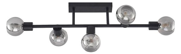 LindbyLindby - Biscala 5 Ceiling Lamp Black/Smoke Lindby