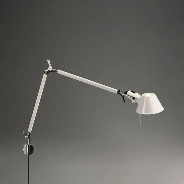 TOLOMEO MINI STENSKA SVETILKA S STENSKO SVETILKO BELA E-27 A005920 + A025150 AR005920+AR025150