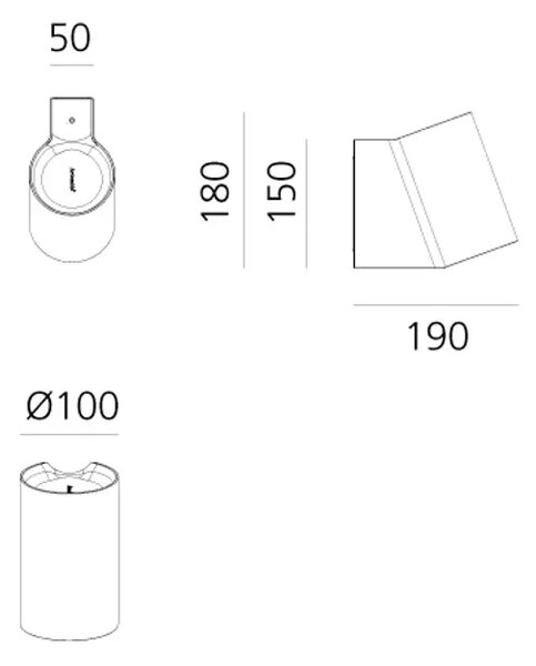 POSEBNA STENSKA SVETILKA BELA 23W 3000K 1263lm AR086020