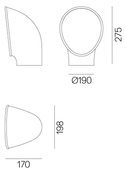 ZUNANJA SVETILKA PIROSCAFO RJAVA 14W 3000K 1123lm AR081910