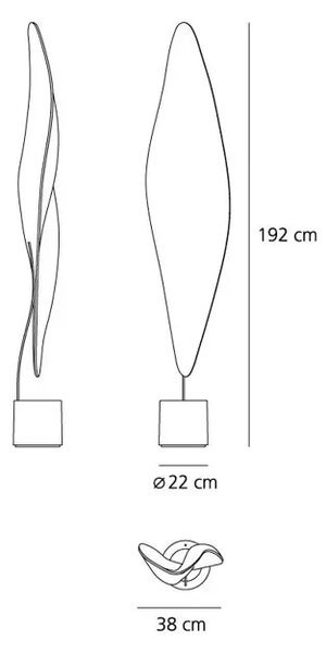 Talna svetilka Cosmic Leaf, prozorna, 20 W, 3000 K, 922 lm AR1504010A