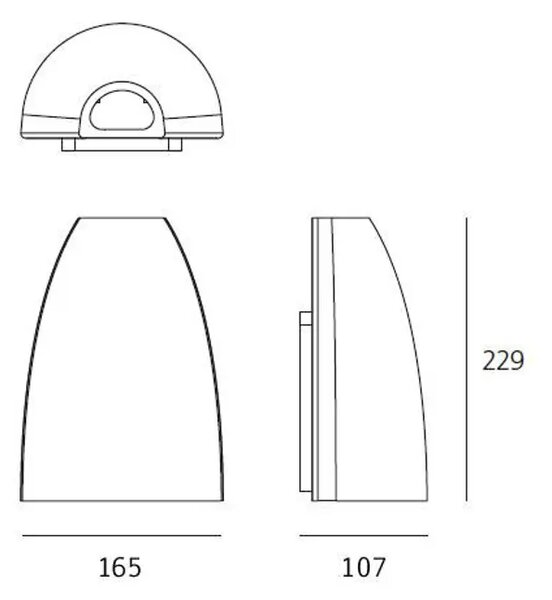 STENSKA SVETILKA MOLLA SIVA/BELA 12W 3000K 618lm AR4190NLW00