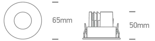 VGRADNA LED LUČ BELA 6,5 W CCTV 700 mA IP65 DM10107PA/W/V