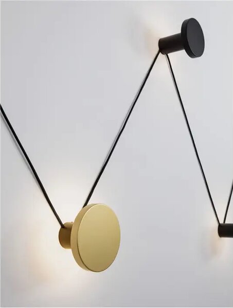 STENSKA SVETILKA ARK LED /3000K/34W/1034Lm/ ČRNO-ZLATA NL9540258