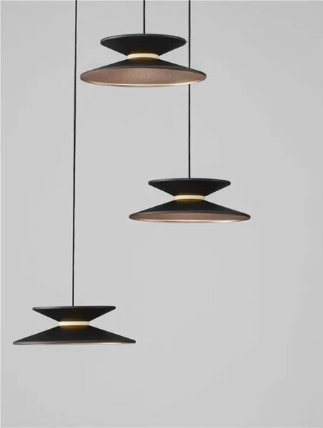 VISEČA LED SVETILKA MORFI /3000K/14W/280Lm/ČRNA IN ZLATA NL9416950