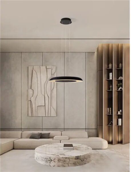VISEČA LED SVETILKA EPOS /2700-4000K/38W/2100Lm/ČRNO-BELA NL9345711