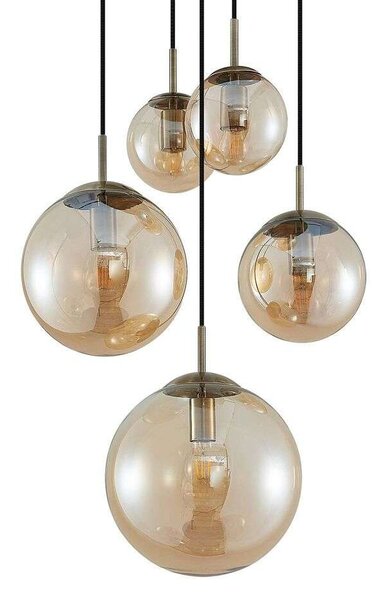 LindbyLindby - Teeja 5 Cluster Pendant Amber Lindby