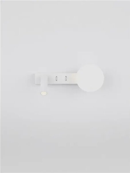 NOIMA STENSKA SVETILKA LED /3000K/9W/543Lm/BELA NL9540256