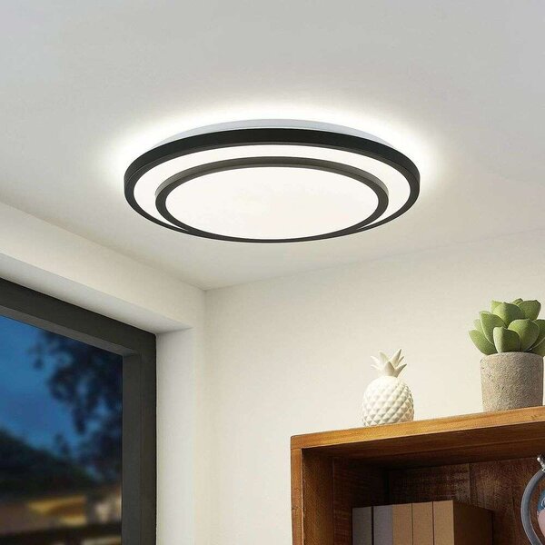 LindbyLindby - Essina LED Stropna Svetilka Dim. CCT Black/White Lindby