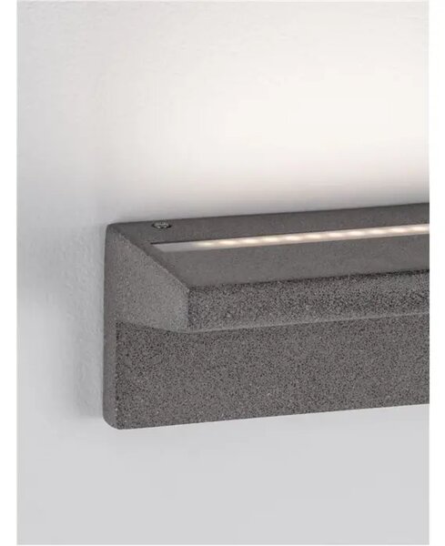 ZUNANJA STENSKA SVETILKA LITA LED 6 W 660 lm \\r\\nIP65 3000K SIVA NL9540239