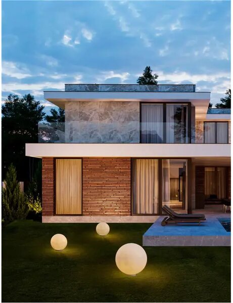 ZUNANJA LUČ MOON LED E14 1x5 W IP65 BELA NL9186718