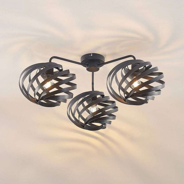 LindbyLindby - Niobano 3 Ceiling Lamp Black Lindby