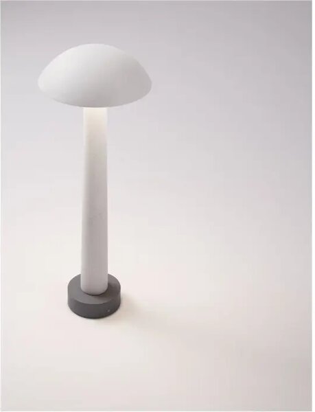 ZUNANJA STOJEČA SVETILKA TURA LED 7 W 840 lm IP65 3000K BELA/CEMENTNA NL9540269