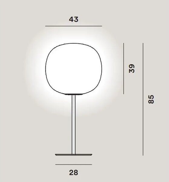 FOSCARINI GEM ALTA NAMIZNA SVETILKA ZLATA/BELA FN274011EG_10
