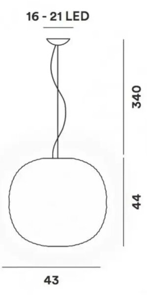 VISEČA SVETILKA FOSCARINI GEM BELA FN274007E_10
