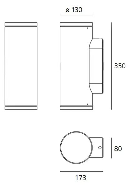 CALUMET 13 NADSTROPNI STENSKI REFLEKTOR BELA/SIVA 7,5 W 3000 K 653 lm AR41941NW00