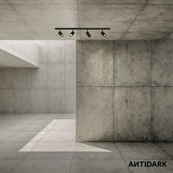 AntidarkAntidark - Designline Tube Kit 4 Stropna Svetilka 2m Črna Antidark