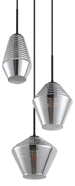 LindbyLindby - Ekkis 3 Round Pendant Smoke Lindby