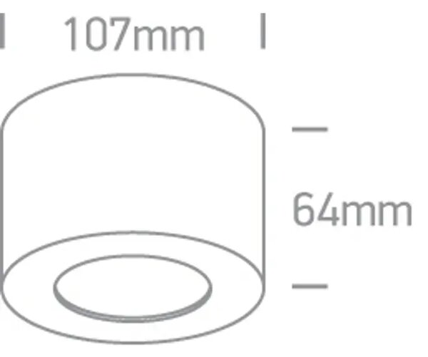 STROPNA SVETILKA BELA 8W CCT 230V TEMNA SVETLOBA DM12108FD/W/V