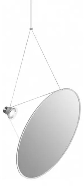 AMISOL LED VISEČA SVETILKA 75 KIT 53W 3000K dim. DALI SREBRNA LP1D910S000002+LP1D910/100020