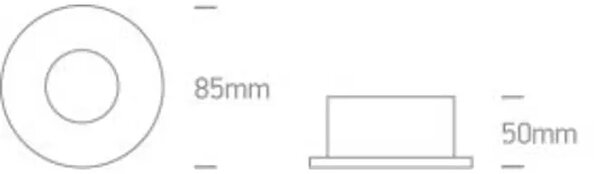 VGRADNA SVETILKA 1×GU5.3/50W/12V IP44 MAT KROM DM10105R/MC#