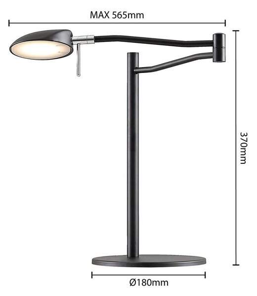 LucandeLucande - Dessania LED Table Lamp Black Lucande