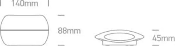STENSKA SVETILKA LED/2×3W/3000K/2x210lm/230V/IP54 ANTRACIT DM67378/AN/W#