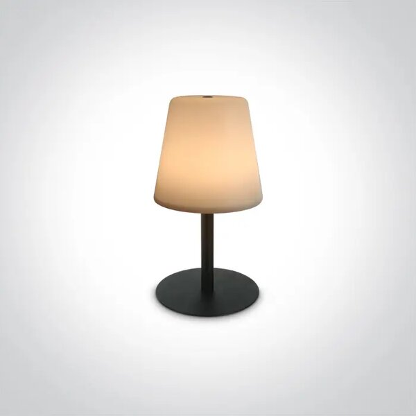 ZUNANJA NAMIZNA SVETILKA LED 2W/3000K/80lm IP44 POLNILNA USB ZATEMNLJIVA ČRNA DM61084/B#