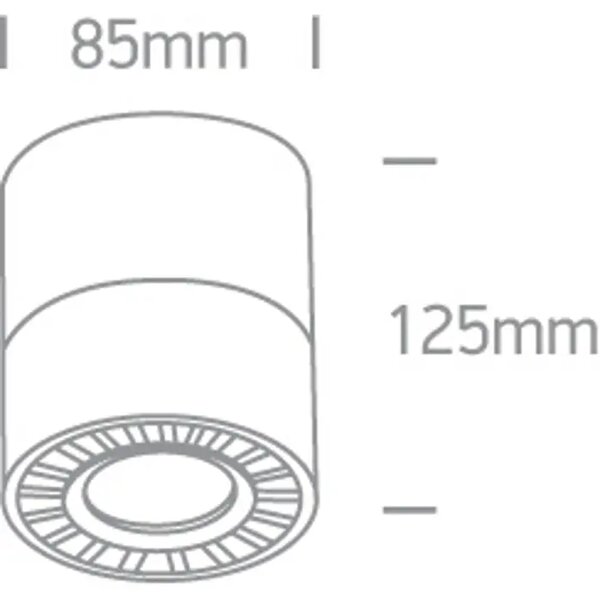 LED STROPNI REFLEKTOR 12W/230V/3000K BELA DM12112LA/W/W#